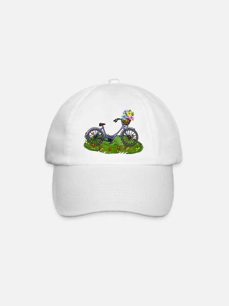 Fahrrad - Baseballkappe - Weiß/Weiß
