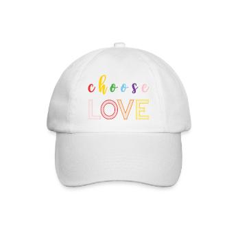 Pride Month - Liebe - Baseballkappe - Weiß/Weiß - Vorne
