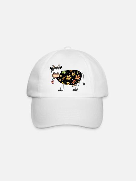Kuh - Baseballkappe - Weiß/Weiß