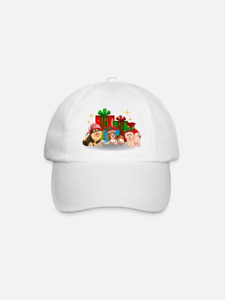Frohe Weihnachten - Baseballkappe - Weiß/Weiß