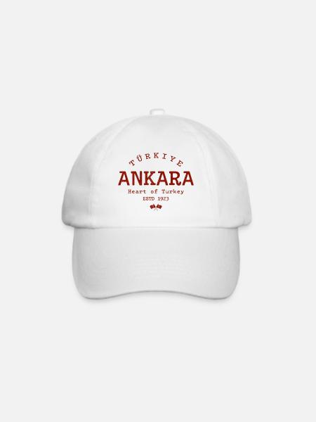 Ankara Herz der Türkei ESTD 1923 - Baseballkappe - Weiß/Weiß