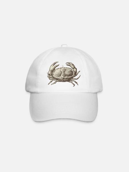 Meerestiere - Baseballkappe - Weiß/Weiß