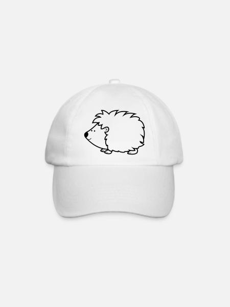 igel - Baseballkappe - Weiß/Weiß