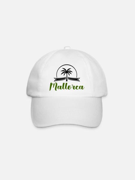 mallorca - Baseballkappe - Weiß/Weiß
