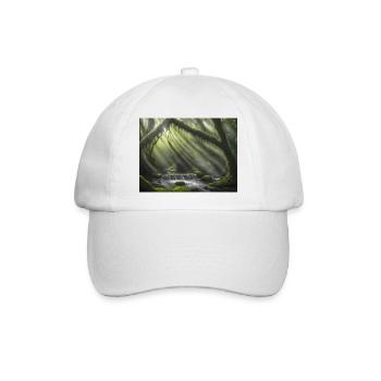 Märchenhafter Ort - Baseballkappe - Weiß/Weiß - Vorne
