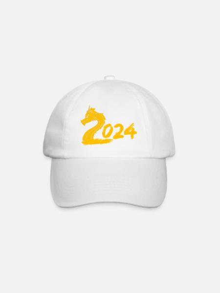 Chinesisches Neujahr Drache Vietnam I Geschenk - Baseballkappe - Weiß/Weiß