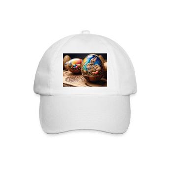 Kaninchen - Baseballkappe - Weiß/Weiß - Vorne