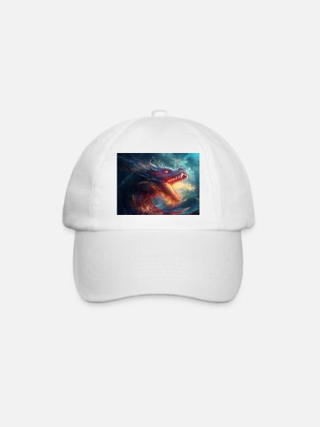 A Seamonster - Baseballkappe - Weiß/Weiß