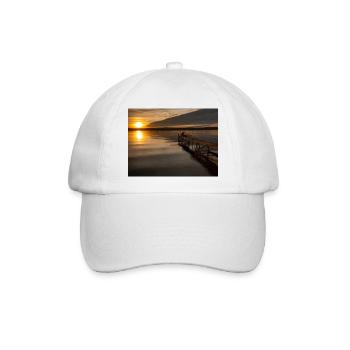 Sonnenuntergang am Ammersee - Baseballkappe - Weiß/Weiß - Vorne