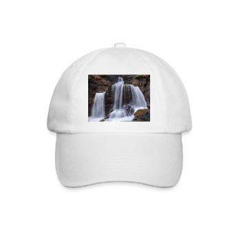 Kuhflucht Wasserfall - Baseballkappe - Weiß/Weiß - Vorne