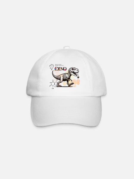 Dino - Baseballkappe - Weiß/Weiß