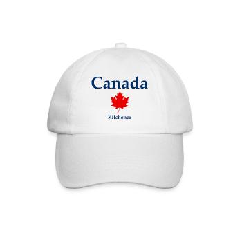 Kitchener - Ontario - Canada - Kanada - Baseballkappe - Weiß/Weiß - Vorne