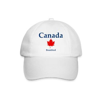 Brantford - Ontario - Canada - Kanada - Baseballkappe - Weiß/Weiß - Vorne