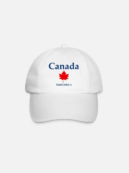 Saint John´s - Canada - Kanada - Baseballkappe - Weiß/Weiß