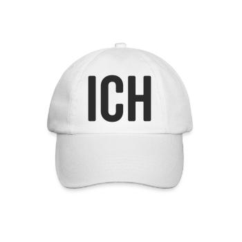 Ich Statement Design - Baseballkappe - Weiß/Weiß - Vorne