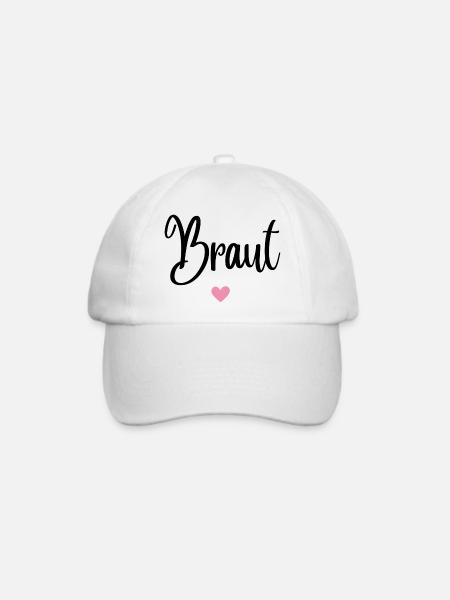 Braut - Baseballkappe - Weiß/Weiß