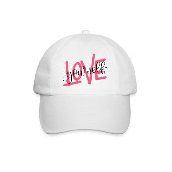 LOVE yourself - Baseballkappe - Weiß/Weiß - Vorne