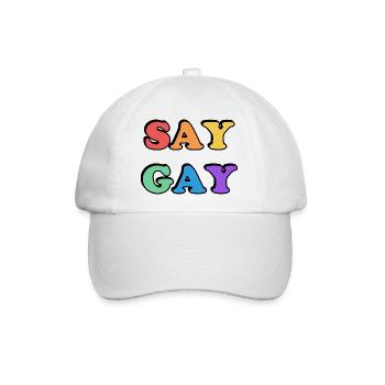 SAG GAY - Baseballkappe - Weiß/Weiß - Vorne