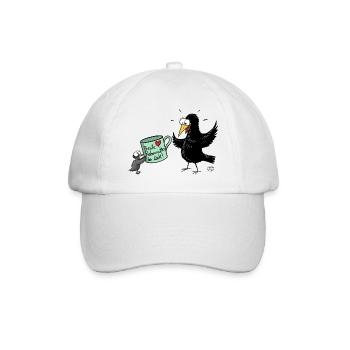 Rabenmutter Muttertag - Baseballkappe - Weiß/Weiß - Vorne