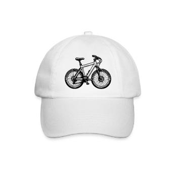 Abenteuer Mountainbike - Baseballkappe - Weiß/Weiß - Vorne