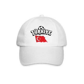 Türkiye futbol - Baseballkappe - Weiß/Weiß - Vorne