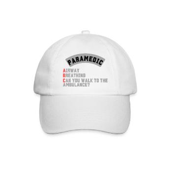 ABC Paramedic - Baseballkappe - Weiß/Weiß - Vorne