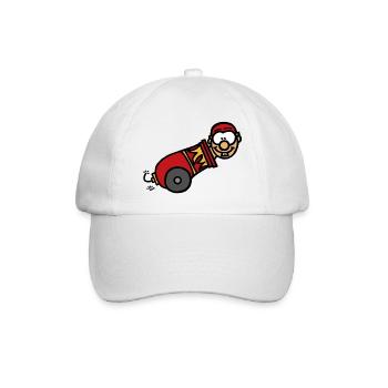 Die Kanone - Baseballkappe - Weiß/Weiß - Vorne