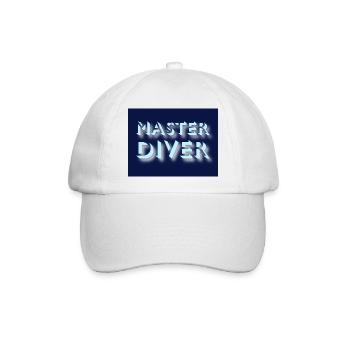 Master Diver - Baseballkappe - Weiß/Weiß - Vorne