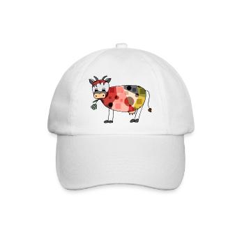 Kuh - Baseballkappe - Weiß/Weiß - Vorne