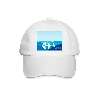 save the ocean - Baseballkappe - Weiß/Weiß - Vorne