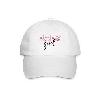 Baby girl - Baseballkappe - Weiß/Weiß - Vorne