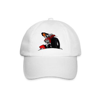 1291 DRAWSMALL ROT - Baseballkappe - Weiß/Weiß - Vorne