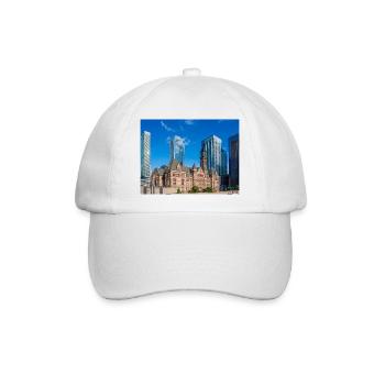 Altes Rathaus, Toronto, Kanada - Baseballkappe - Weiß/Weiß - Vorne