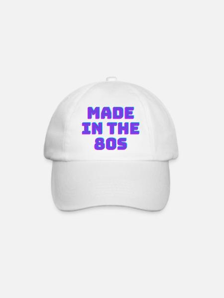 Made in the 80s - Baseballkappe - Weiß/Weiß