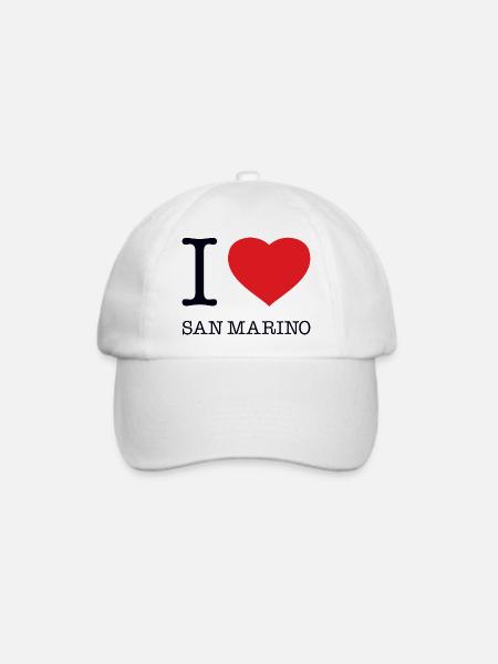 I LOVE SAN MARINO - Baseballkappe - Weiß/Weiß