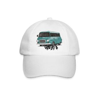 Barkas B1000 // Illustration - Baseballkappe - Weiß/Weiß - Vorne