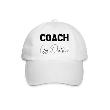 Coach Wer - Baseballkappe - Weiß/Weiß - Vorne