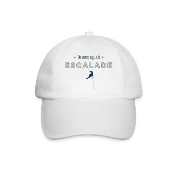 I Can't I Climbed - Humor Geschenkidee - Baseballkappe - Weiß/Weiß - Vorne