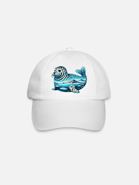 Siegel - Baseballkappe - Weiß/Weiß