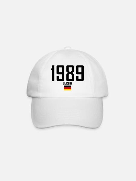 Berlin 1989, ein Symbol des Friedens - Baseballkappe - Weiß/Weiß