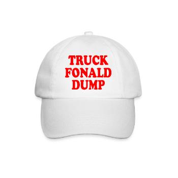 truck fonald dump - Baseballkappe - Weiß/Weiß - Vorne