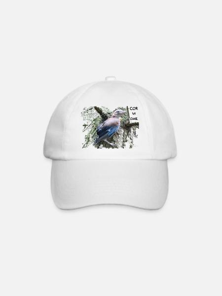 Eichelhäher Corvidae - Baseballkappe - Weiß/Weiß