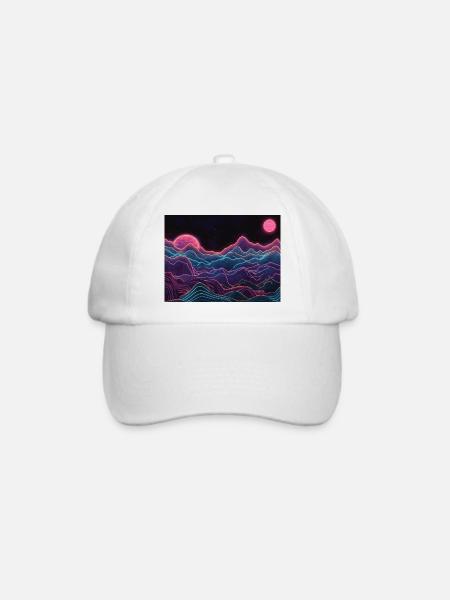 Neon - Baseballkappe - Weiß/Weiß