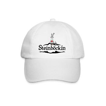 Steinbock - Baseballkappe - Weiß/Weiß - Vorne
