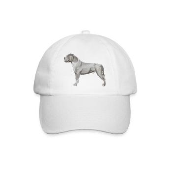 Staffordshire Bullterrier - Baseballkappe - Weiß/Weiß - Vorne
