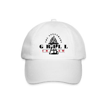 Grill crew - Baseballkappe - Weiß/Weiß - Vorne