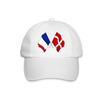 Savoyen & Frankreich – Eine Identität - Baseballkappe - Weiß/Weiß - Vorne