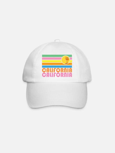 California - Baseballkappe - Weiß/Weiß