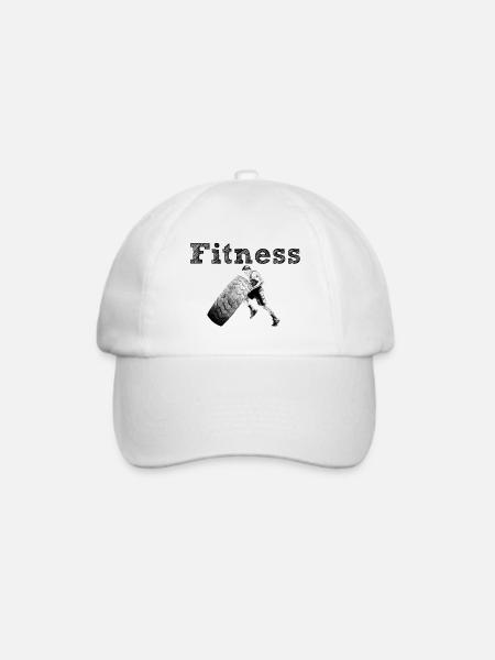 Fitness - Baseballkappe - Weiß/Weiß