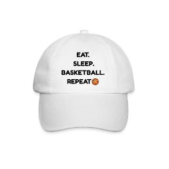 ESSEN-_SLEEP-_BASKETBALL - Baseballkappe - Weiß/Weiß - Vorne